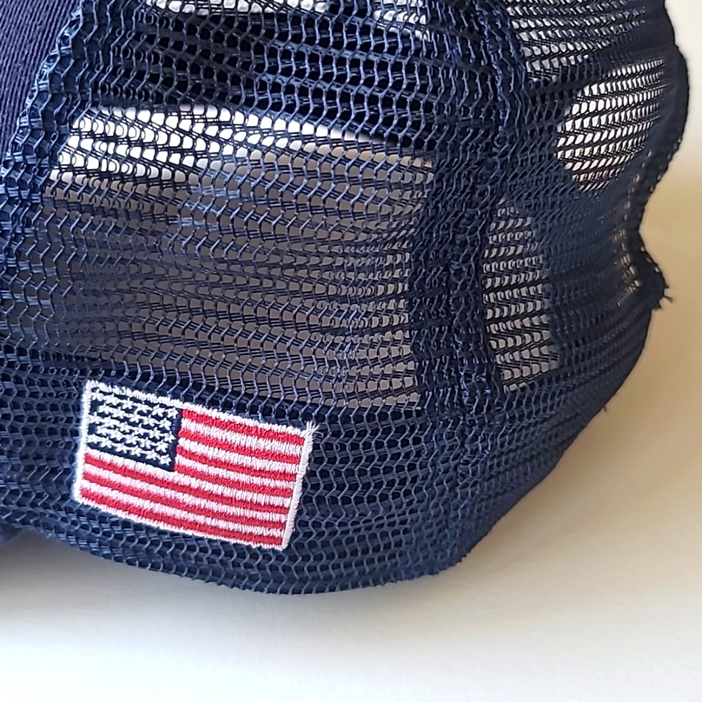 NWOT Vineyard Vines Whale Dot Performance Hat, Navy Blue - Picture 6 of 8